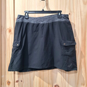 Kuhl Women's Black Skort with Gray Waistband